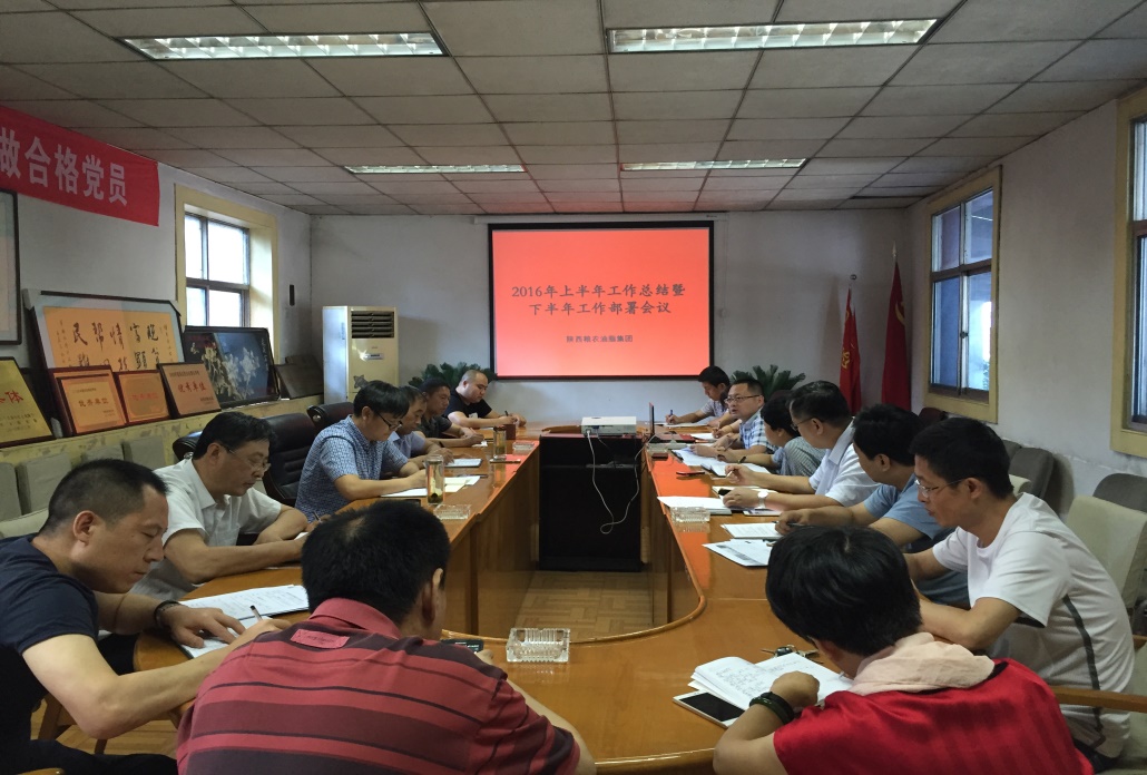 油脂集團(tuán)召開上半年工作總結(jié)暨下半年工作部署會議