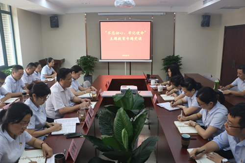 營銷物流集團(tuán)集中講授“不忘初心、牢記使命”主題教育專題黨課